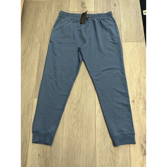 SLATE & STONE Jogger Pants In Light Blue Heather - Picture 4 of 12